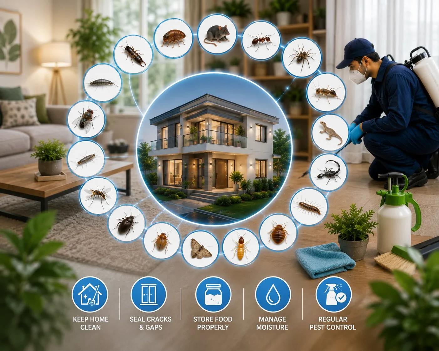 Top 20 Common Household Pests Found in Bangalore Homes and How to Eliminate Them