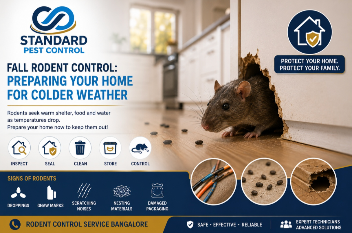 Fall rodent control tips for preparing your Bangalore home or business for colder weather