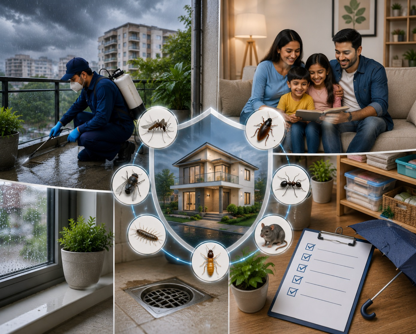Monsoon pest control checklist for Bangalore homes