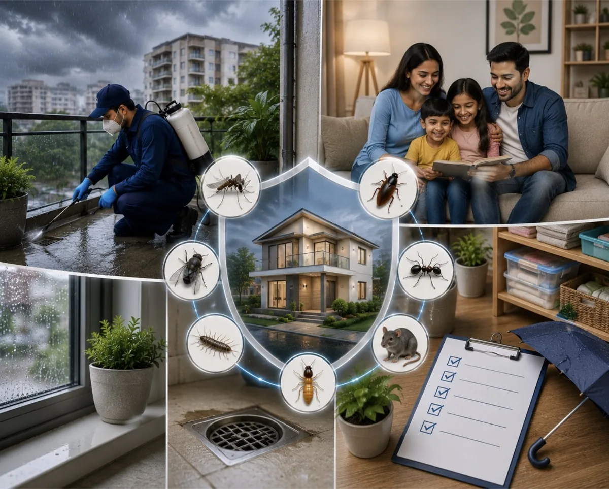 Monsoon Pest Control Checklist for Bangalore Homes: Protect Your Family from Seasonal Pests