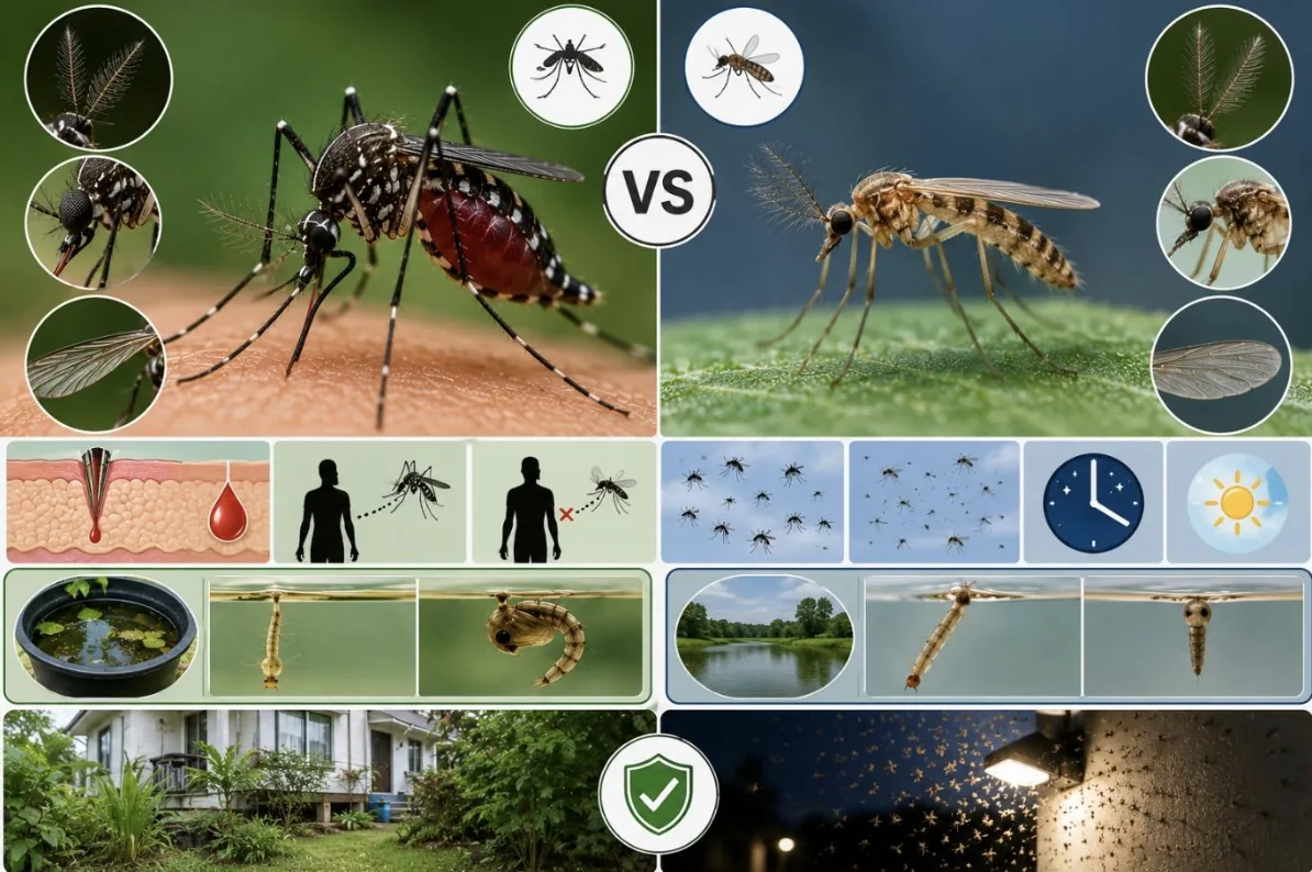 Mosquitoes vs. Midges: Telling the Difference