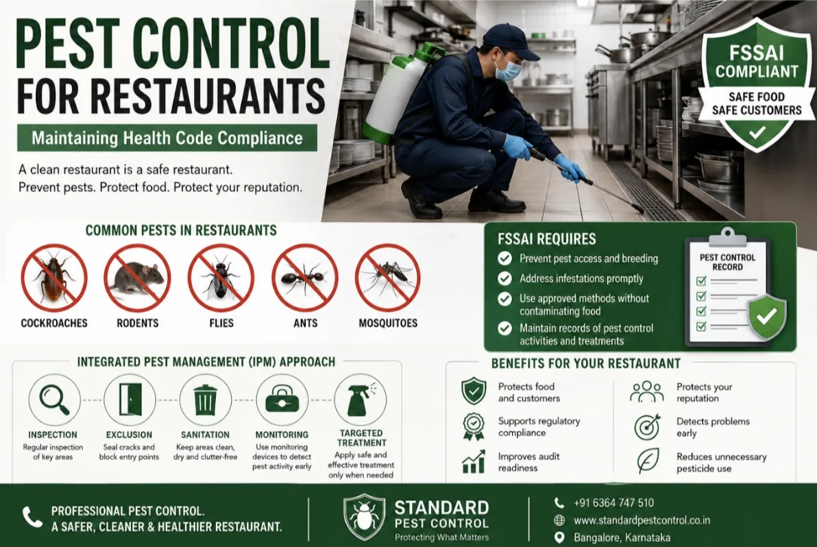 Pest Control for Restaurants: Maintaining Health Code Compliance