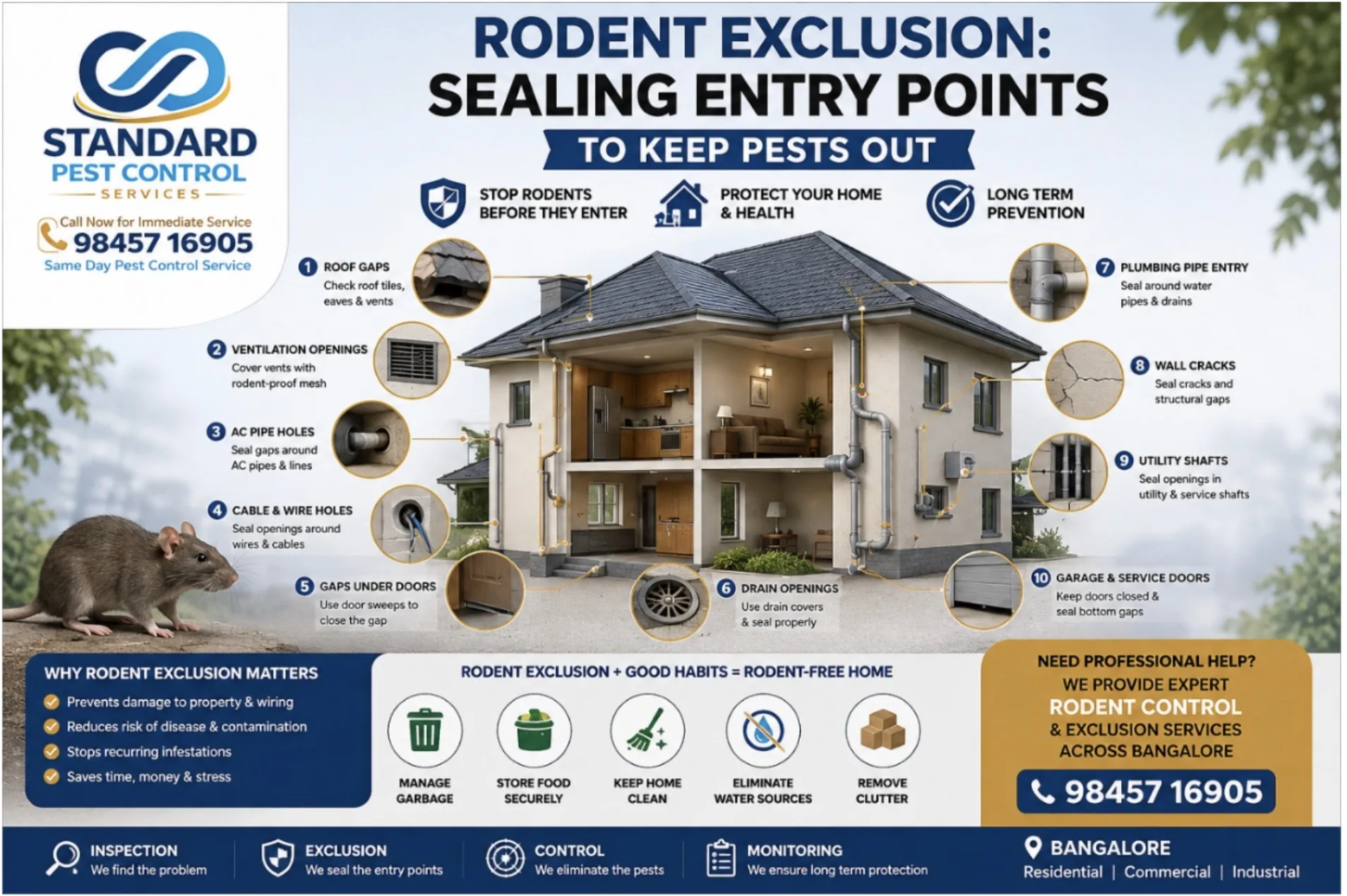 Rodent Exclusion: Sealing Entry Points to Keep Pests Out