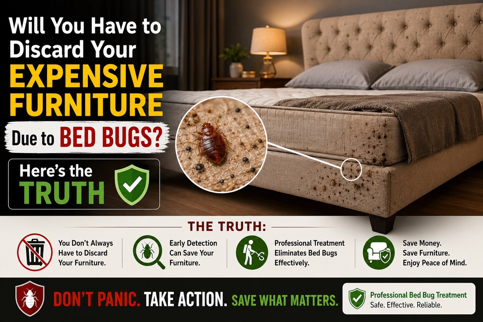 Will you have to discard expensive furniture due to bed bugs