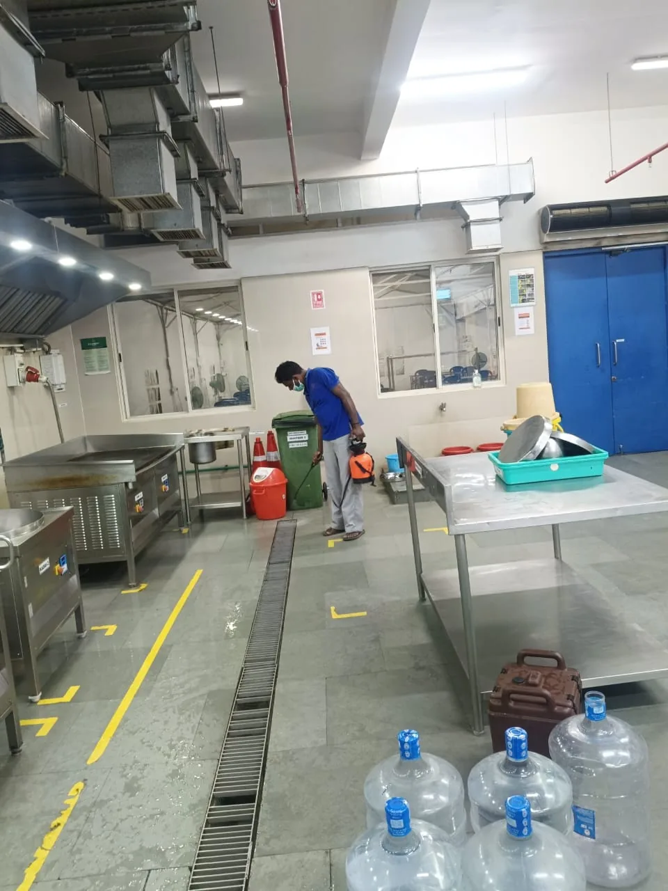 Professional pest control technician inspecting a modern apartment in Bangalore