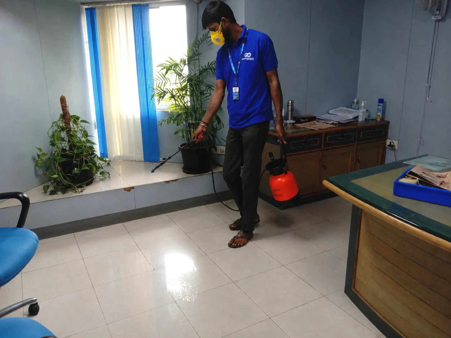 Pest control technician at work Bangalore