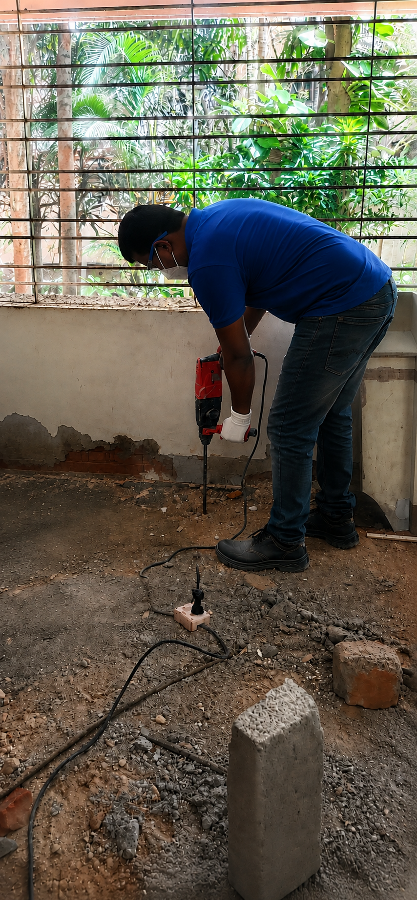 Termite protection drilling treatment in Bangalore